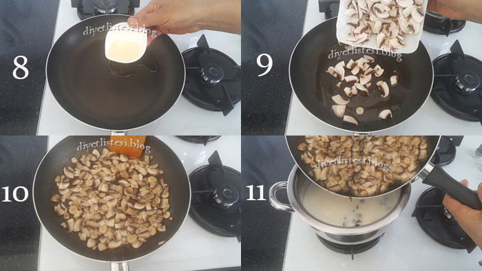 Mantar Çorbası Nasıl Yapılır sütlü